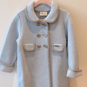 Marae kids baby blue wool coat